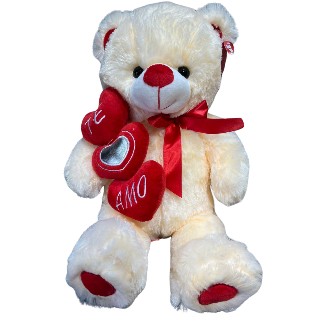 PELUCHE OSO TRIPLE CORAZÓN 5406